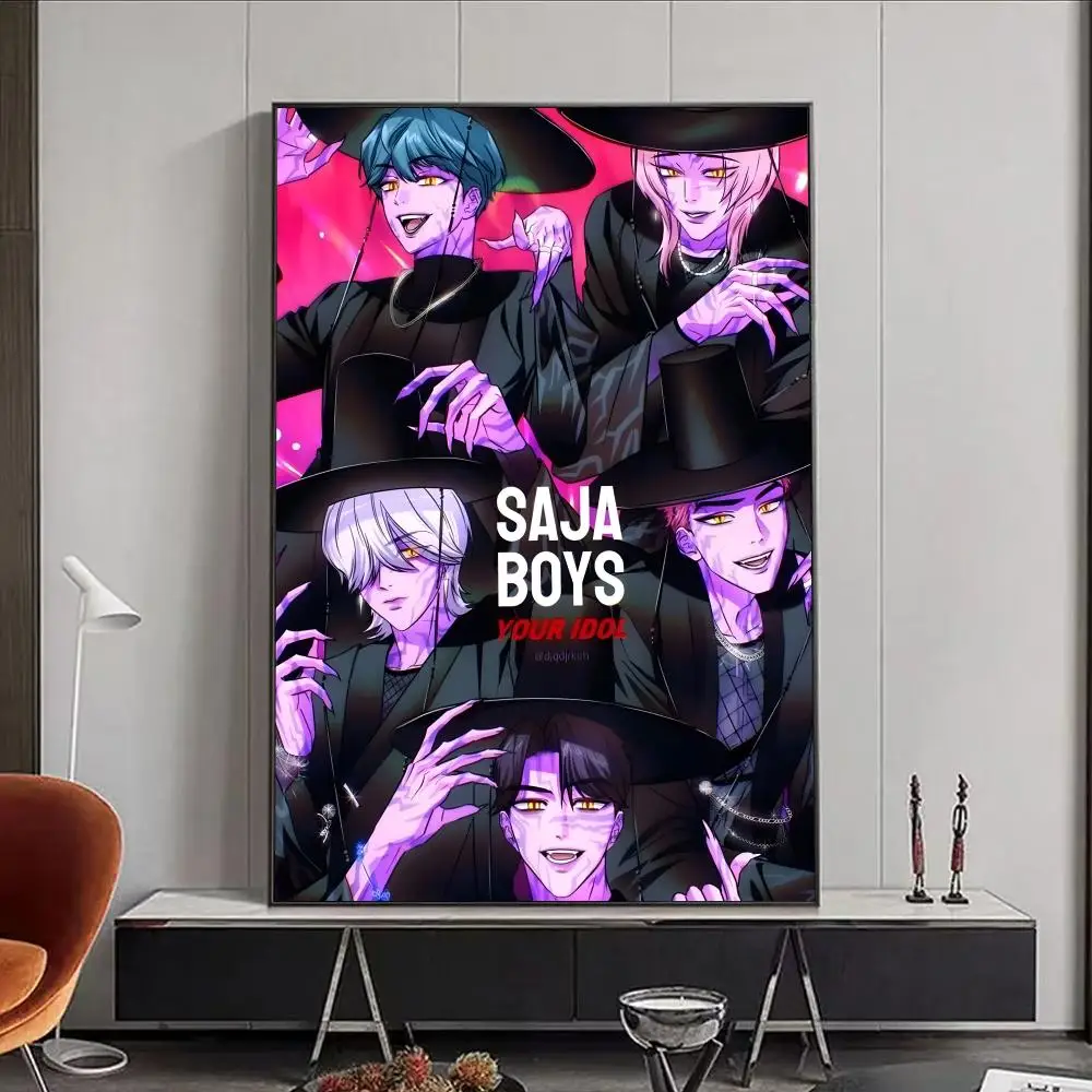 

KPop охотники на демонов Saja постер на холсте