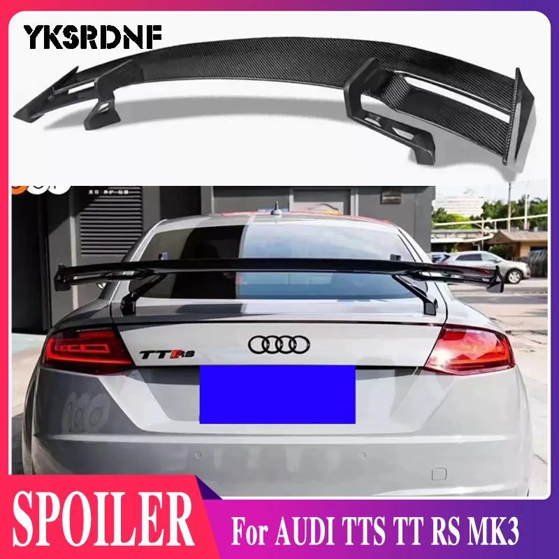 

Автомобильный Стайлинг, задний спойлер из углеродного волокна TT RS MK3 для AUDI TTS, автомобильный Стайлинг, спойлеры