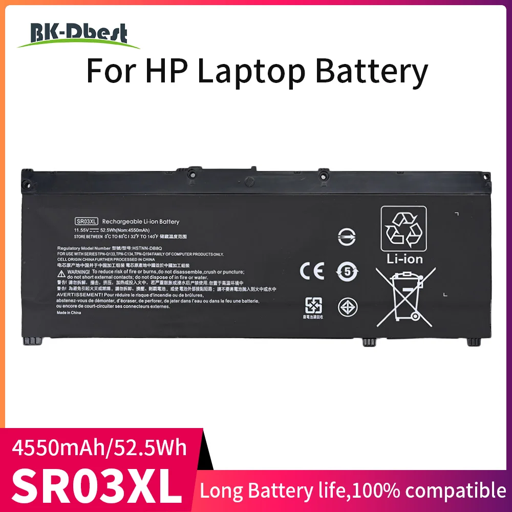 BK-Dbest SR03XL L08855-855 Аккумулятор для HP Pavilion 15-CX 15-CX0XXX 15-CX0058WM CX0056WM Envy X360 15-CN - купить по