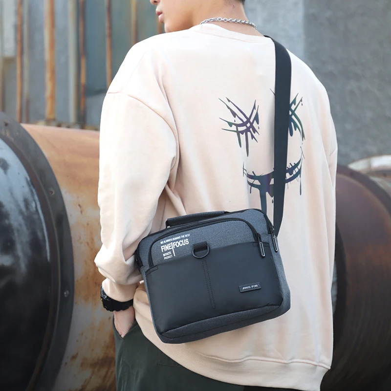 2023 Men Messenger Bag Waterproof Nylon Small Satchel Shoulder Bags Casual Travel Crossbody Bags For Male Belt Handbag Man