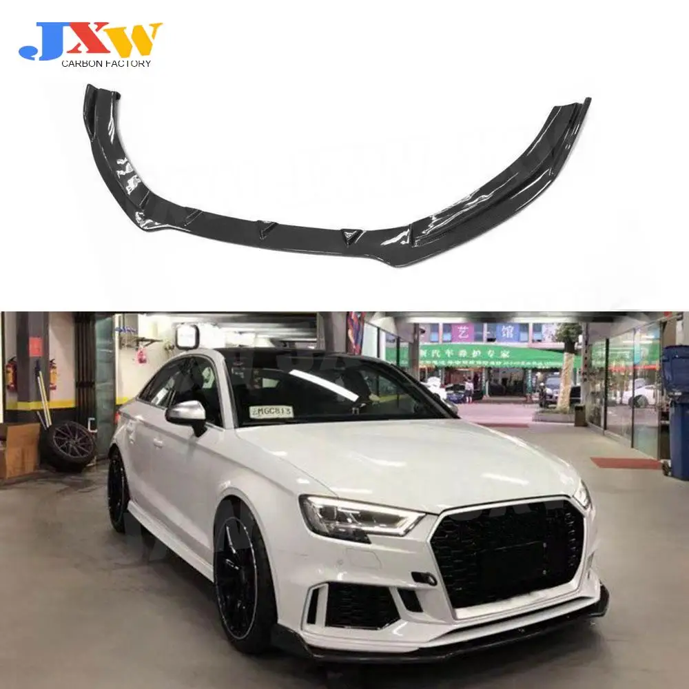 

Carbon Fiber Front Lip Chin Spoiler For Audi A3 RS3 Not A3 Standard S3 2017 2018 Car Styling