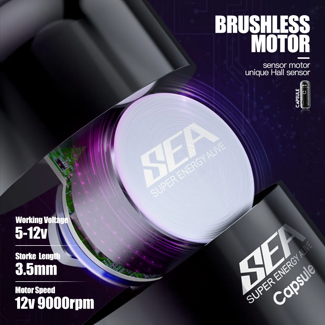 Машинка для татуировки с бесщеточным Мотором и интерфейсом RCA 3 5 мм |