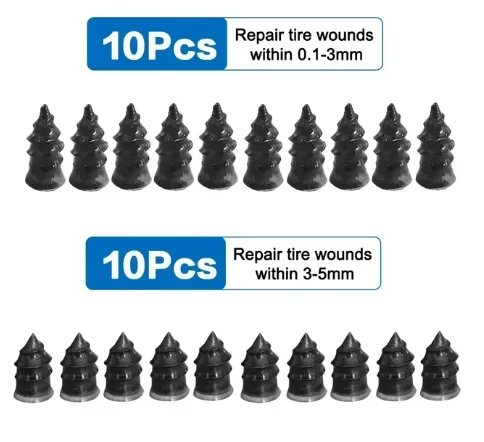 

10/40 шт., набор резиновых гвоздей для ремонта автомобильных шин, универсальный автомобильный мотоцикл, гвозди для ремонта шин, грузовик, скутер, велосипед, инструмент для ремонта проколов шин
