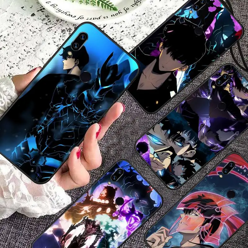 

Solo leveling anime Phone Case For Xiaomi Redmi note 7 8 9 11 i t s 10 A poco f3 x3 E pro lite funda shell coque cover