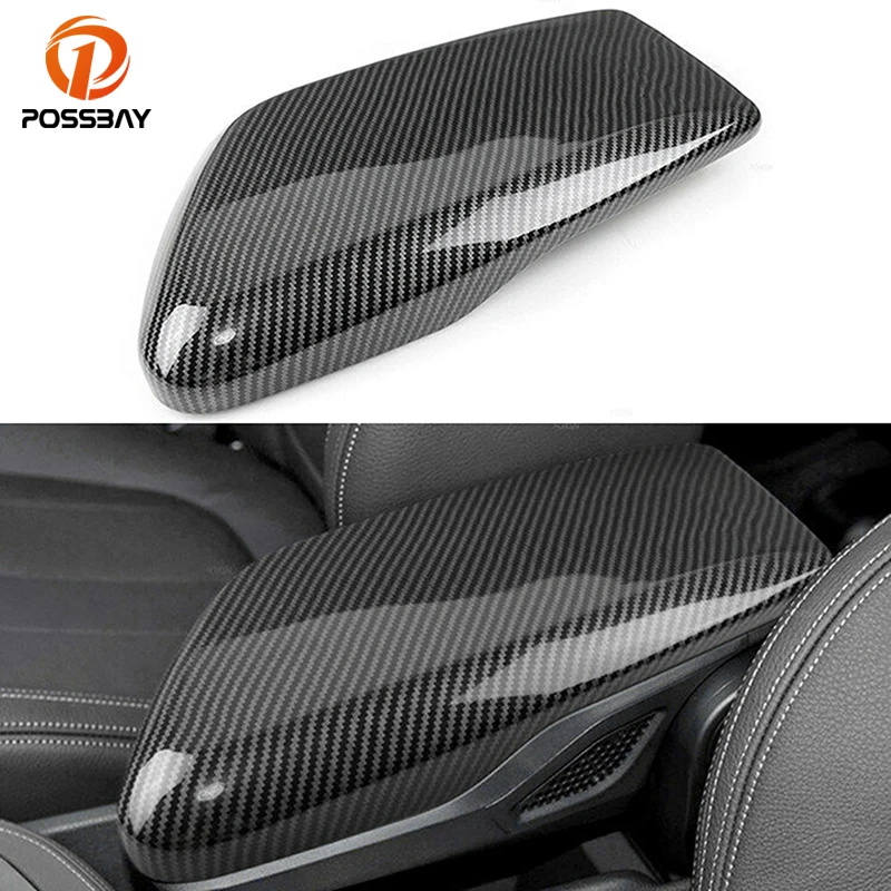 

Carbon Fiber Look Interior Center Console Armrest Lid Cover for BMW X1 F48 2016 2017 2018 2019 2020 2021 Left Hand Drive Car