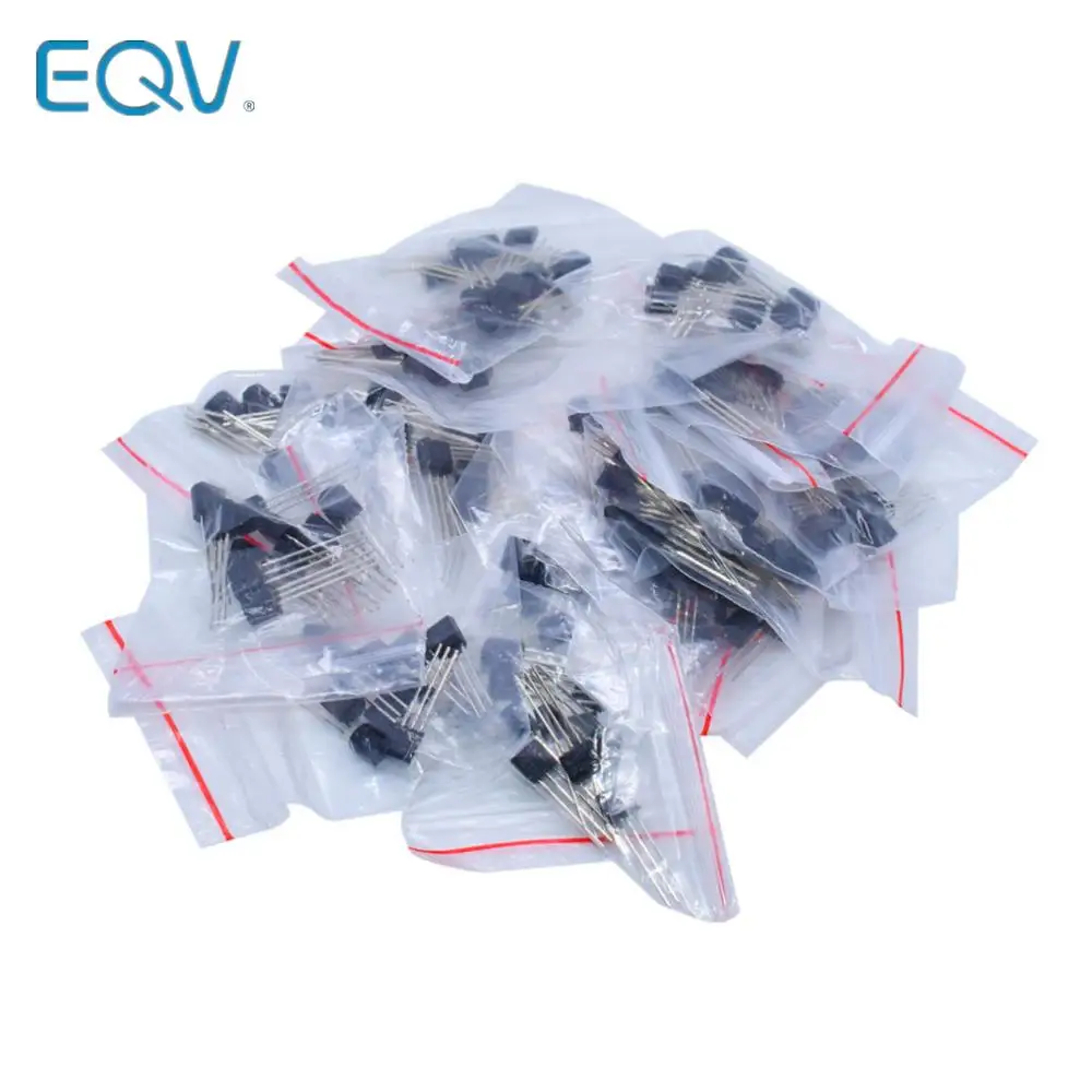 

Набор транзисторов (TO-92) 18 видов * 10 шт. = 180 шт. 2N2222 S9013 S9014 S9015 S9018 S8050 S8550 5551 5401 2N3904 2N3906 C1815