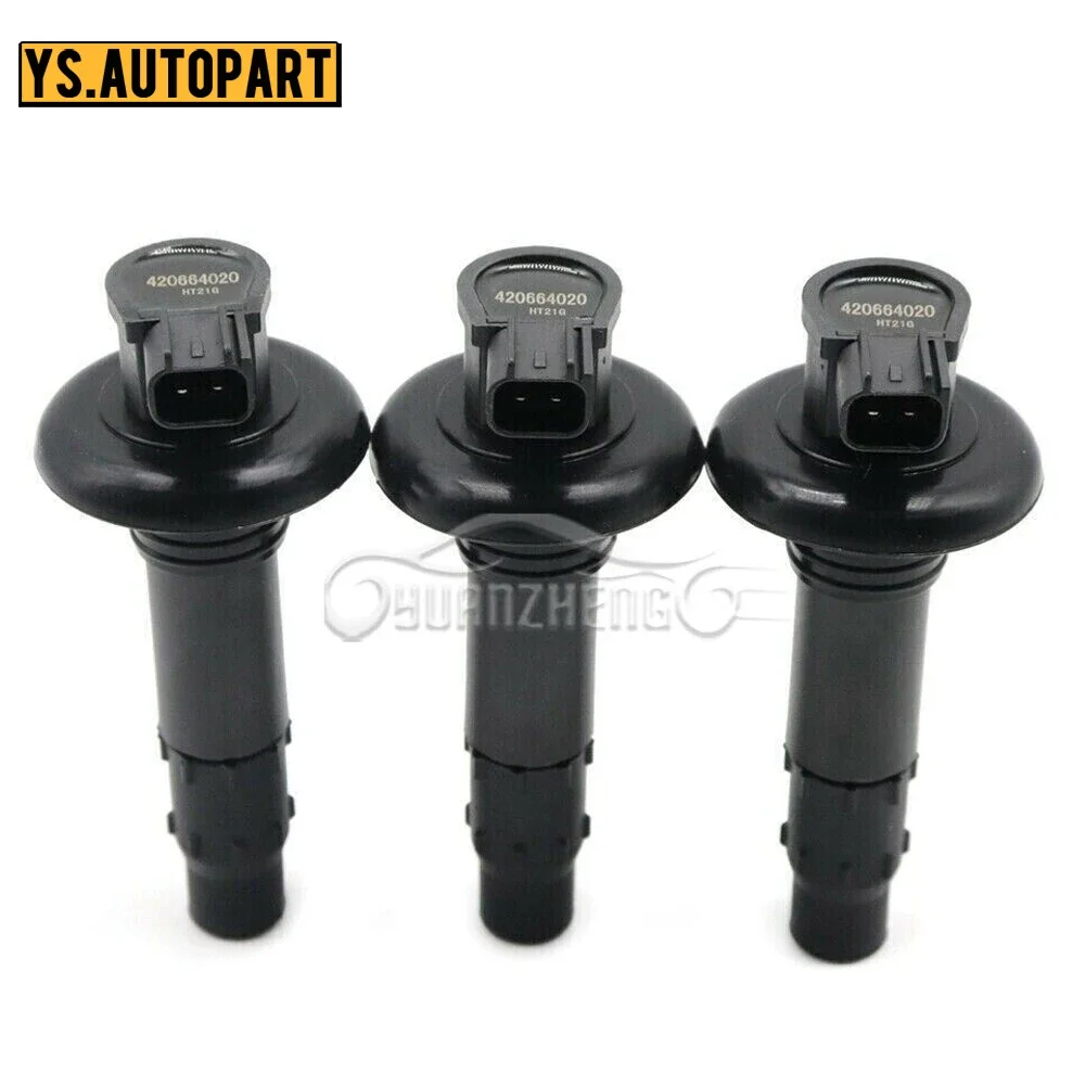 420664020 Ignition Coil Kit For SeaDoo GTIStick RXT RXP GTX GTS GTR WAKE 4-TEC 4TEC 130 155 185 420-664-020 296000307 290664020