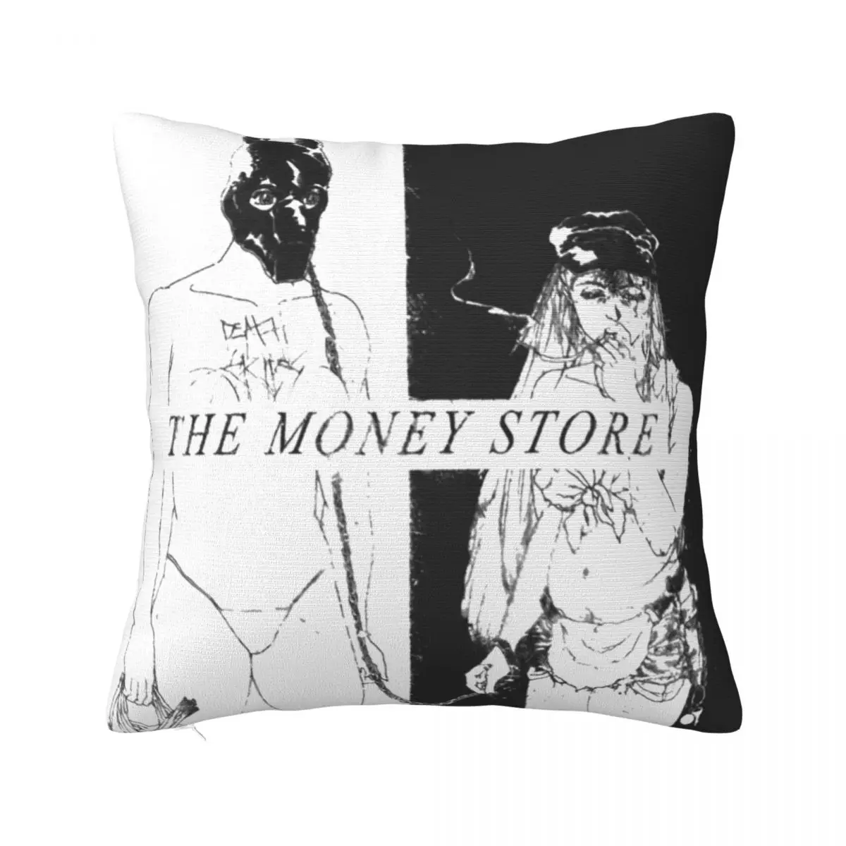 

Death Grips The Money Store Album Pillow Covers Soft Polyester Cushion Cover Decorative Throw Pillowcase Cover Multiple Sizes