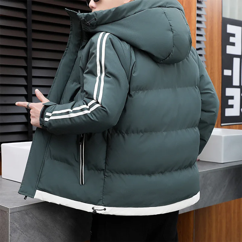 Men's padded jacket with handsome 2022 menswear Korean version trend short padded jacket with thick down padded jacket for men