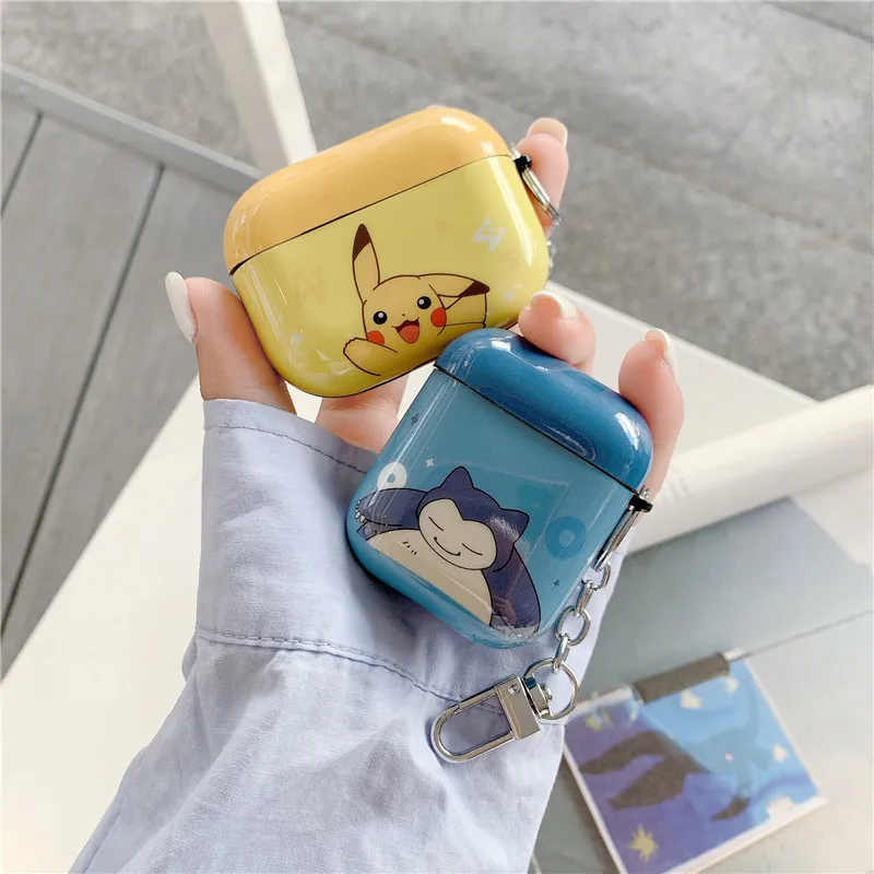 

Pokemon Airpods Headphone Protective Cover Airpods1 2nd/Pro Pikachu Kabi Beast Anti-lost Protection Wai Shell Cartoon Animation