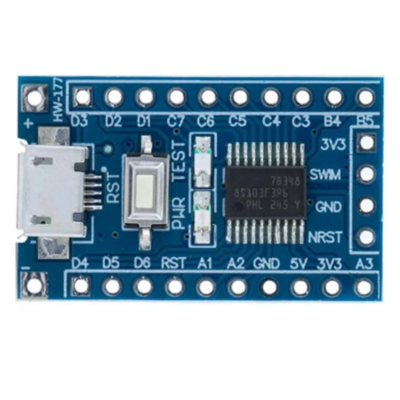 

Системная плата STM8S103F3P6 STM8S STM8, макетная плата, Минимальная основная плата, микро-USB, 8-битный микроконтроллер