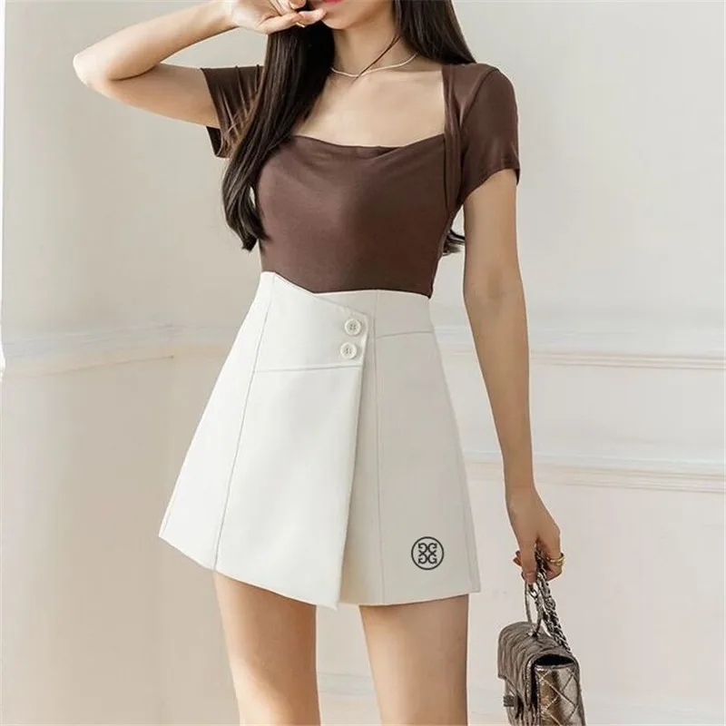 Women's golf shorts, golf clothing, pleated skirt, autumn