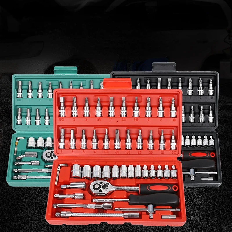 Professional Complete Tool Box Set Garage Storage Tool Box Organizer Car Repair Socket Wrench Automobile Maintenance Toolbox enlarge