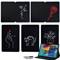 tablet case for samsung galaxy tab a a6 7 0 10 1a 9 7 10 1 10 5 inche 9 6 inchtab s5e 10 5 pu leather stand cover stylus