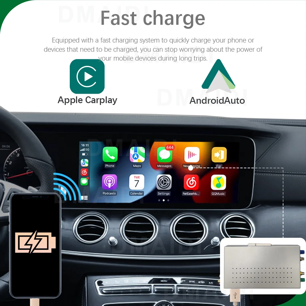 Android 13 Qualcomm 680 android декодер обновление беспроводной CarPlay для Mercedes Benz 2019-2023 NTG 6.0 GPS 4G
