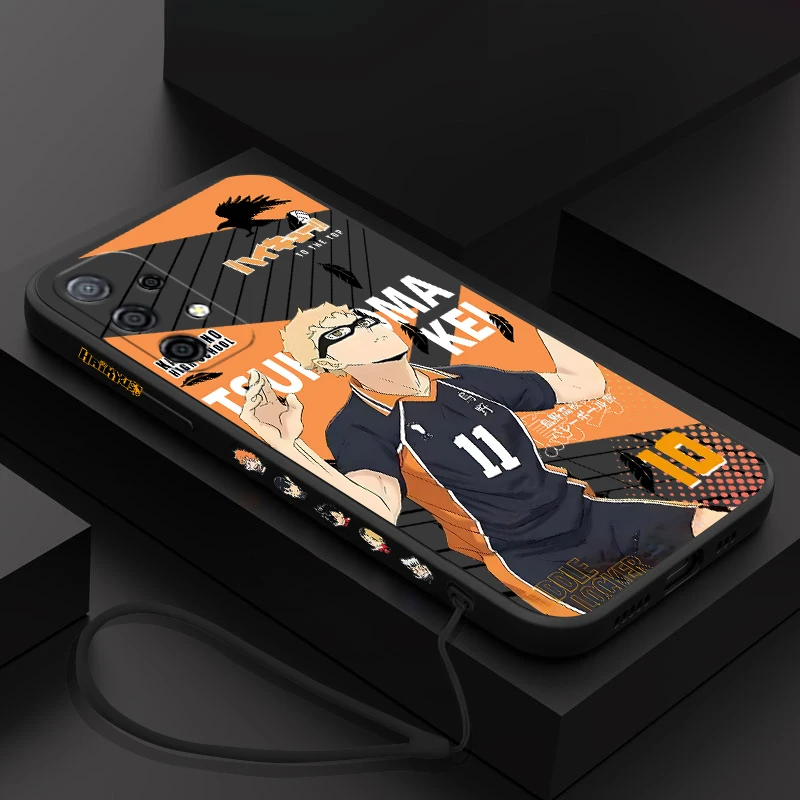 Новинка 2024 чехол Haikyu для Oneplus Nord 3 2 9 8T 8 Pro с ремешком на руку