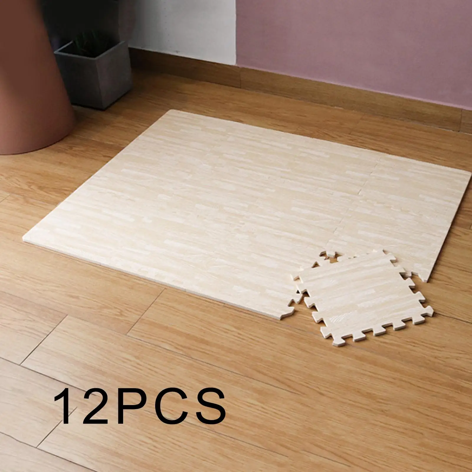 

12x Comfortable Puzzle Exerciser Mat Square Flooring Padding Tiles 12x12inch
