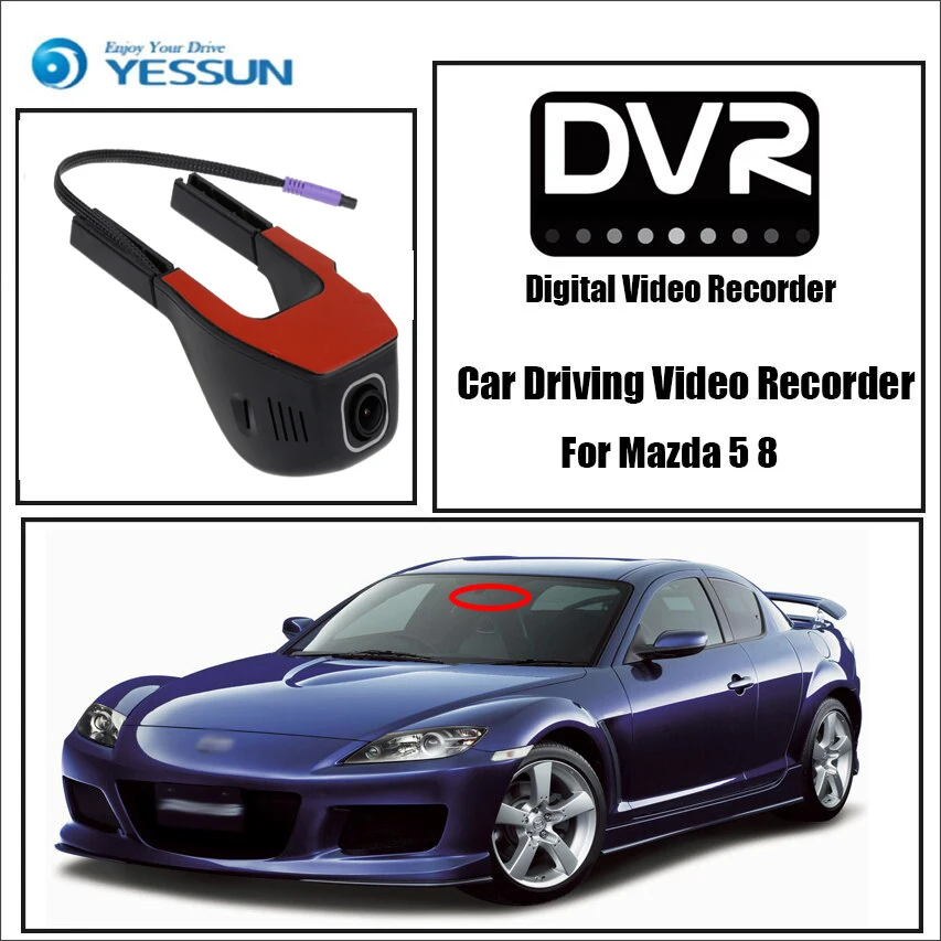 

YESSUN for Mazda 5 8 Car Wifi DVR Mini Camera Driving Video Recorder Novatek 96658 Registrator Dash Cam Night Vision