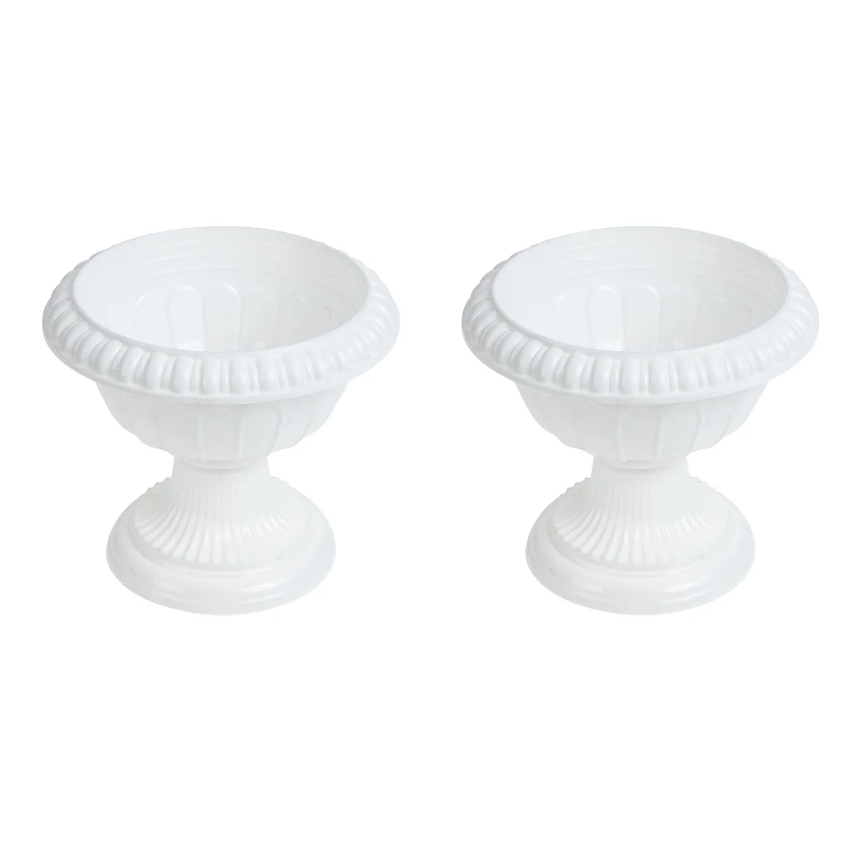 

Planter Flower Urn Pots Outdoor Front Flowerpot Planters Potgarden Wedding Vase Porch Balcony White Decorative Door