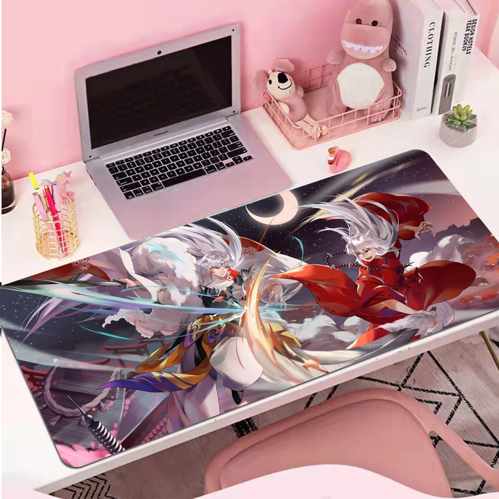 

Inuyasha Mouse Pad Gamer XL Home New Large Custom Mousepad XXL MousePads keyboard pad Office Soft Laptop Mouse Mat Table Mat
