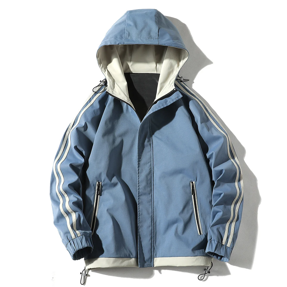 

Spring Autumn Zipper Hoodie Loose Long Sleeve Outdoor Trend All-match Fashion Men's Sweatshirts Jacket Male Windproof Jacket