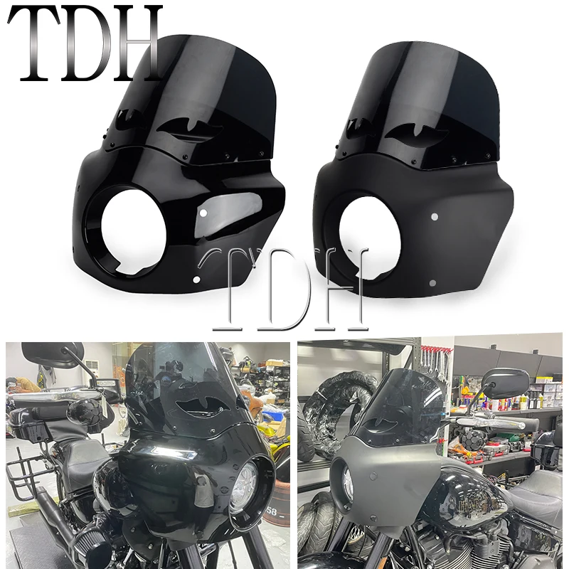 Фара обтекатель лобовое стекло 35-41 мм вилки для Harley Sportster 1100 800 1200 Hugger Deluxe Super Low