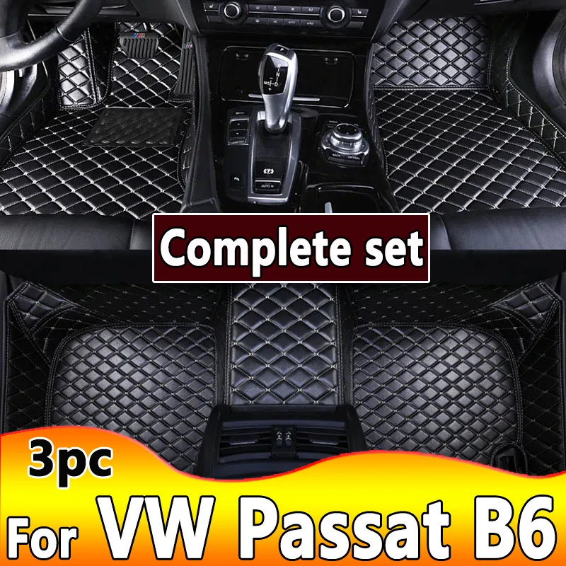 

Кожаные автомобильные коврики на заказ, коврики для Volkswagen VW Passat B6 2007 2008 2009 2010 2011, коврики, накладки для ног, аксессуары