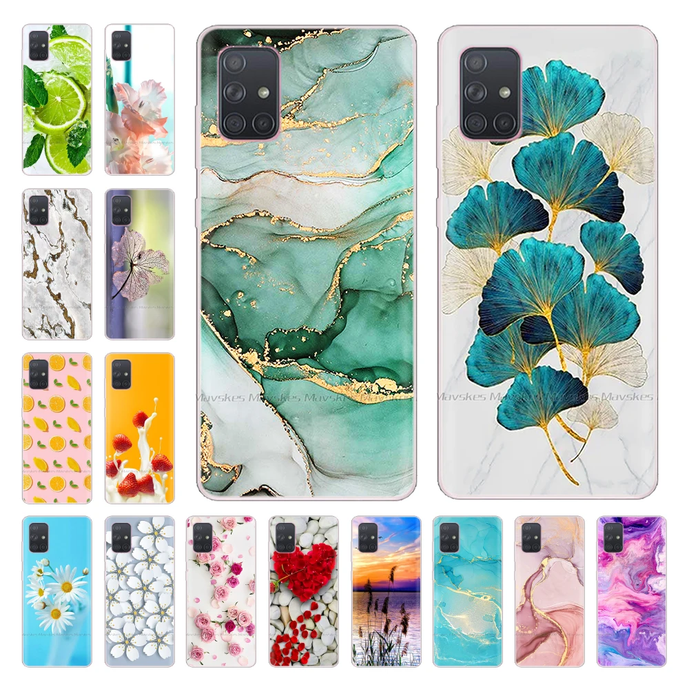 Чехол для Samsung Galaxy A51, чехол A 51 из мягкого ТПУ, популярный прозрачный чехол для телефона Samsung A71, A31, A51, A515, A515F, A 71, 51, 31, чехлы