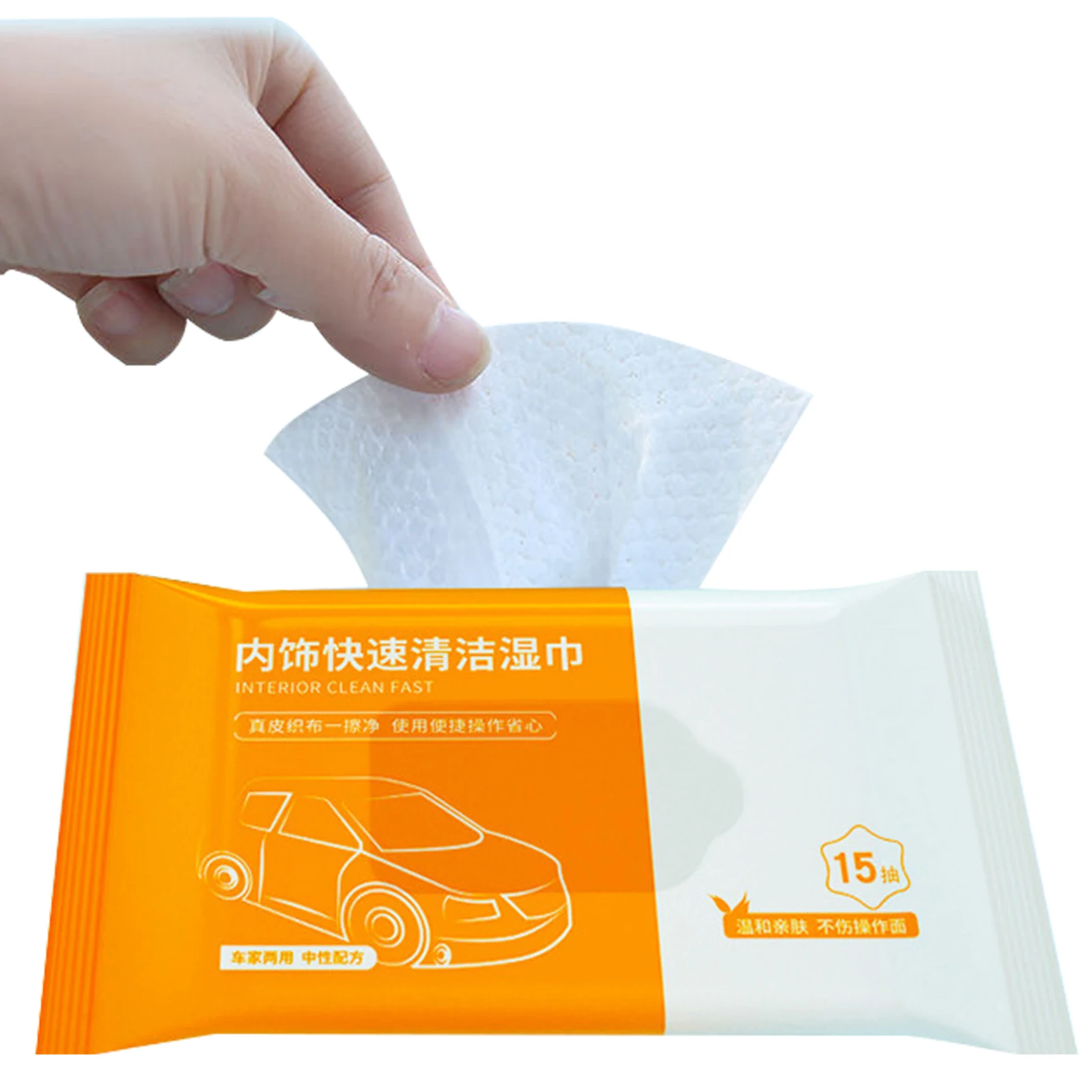 

Car Interior Cleaning Wipes Car Cleaning Wet Wipe Multipurpose Detailing Auto Wash Glass Leather Seat Shoes Wheel Wipes