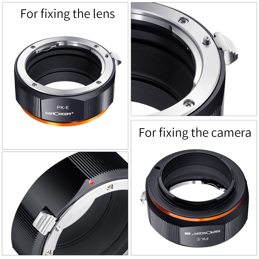 K&F Concept PK-NEX Pentax K PK Lens to NEX E Mount Adapter for Pentax Lens to Sony E Mount Camera A5000 A5100 A6000 A6300 A6500 images - 6