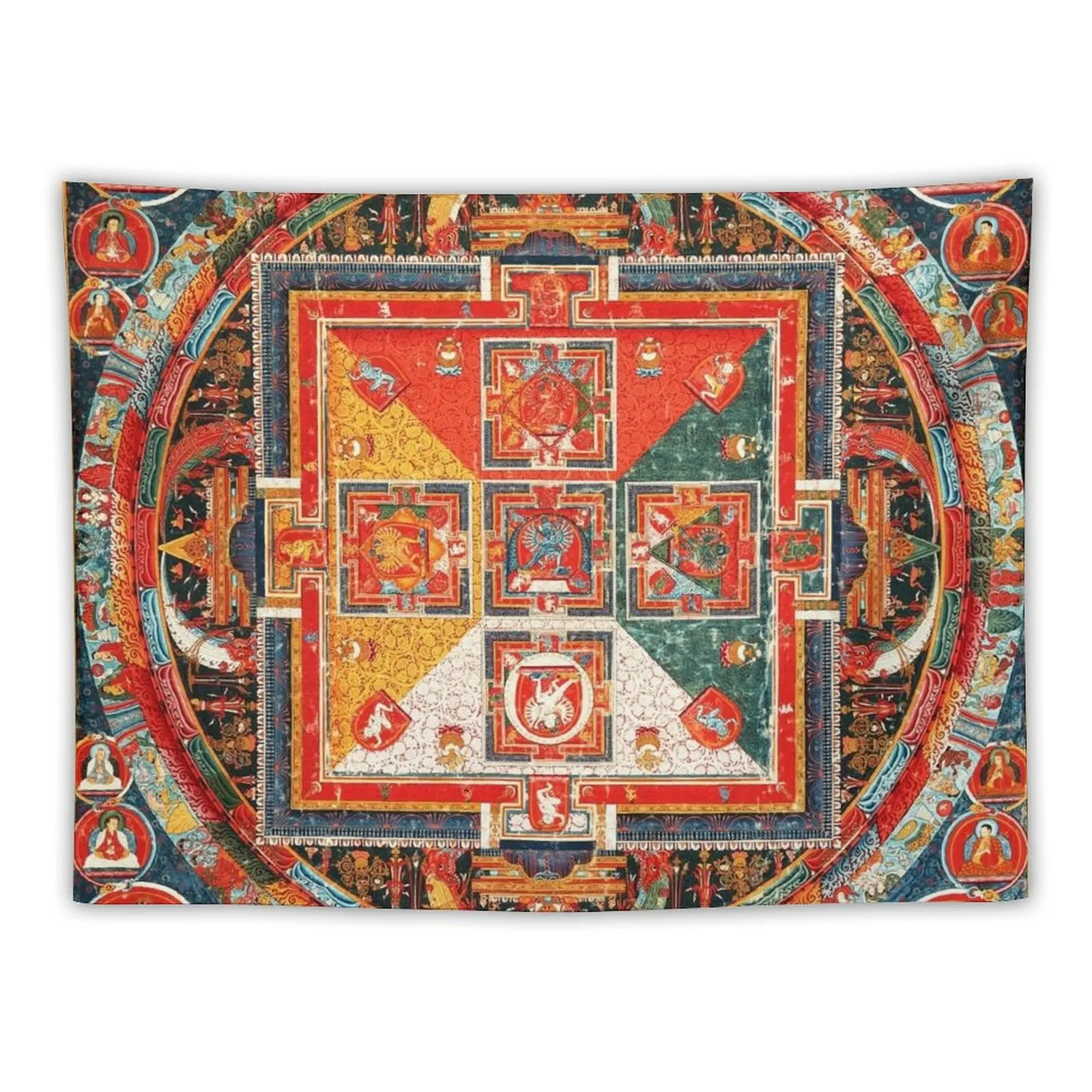 Буддийский гобелен Шри Хевадре с мандалой 4 для организации и украшения спальни