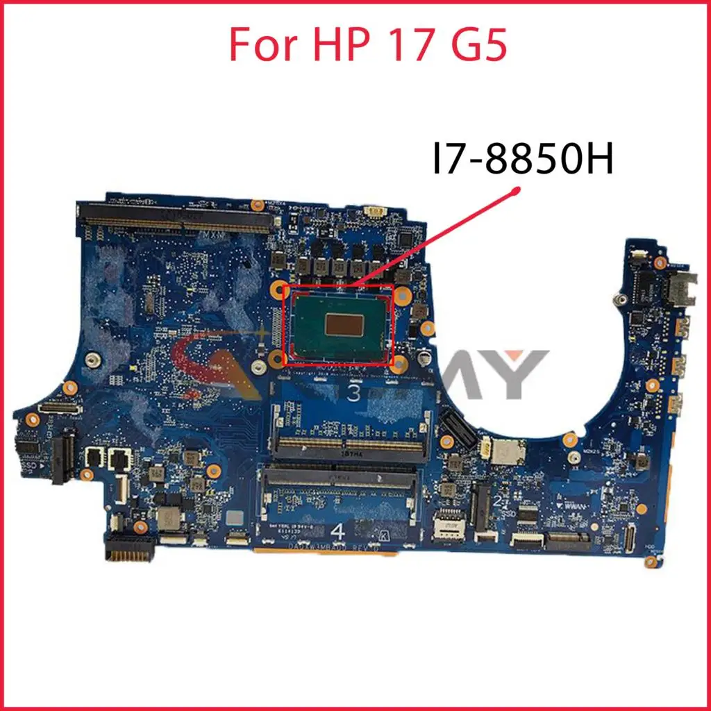 

For HP DA0XW3MBAH0 17 G5 laptop mainboard motherboard with I7-8850H CPU GM UMA
