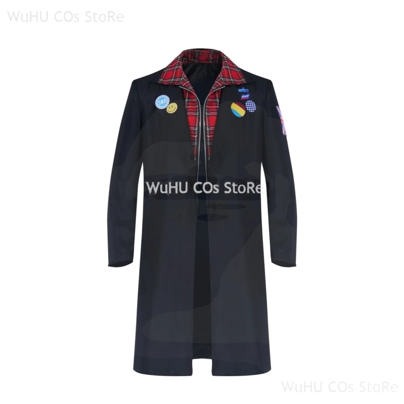 Charles Rowland Dead Boy Cosplay Detectives Costume Disguise for Mens Black Jacket Coat Outfits Halloween Carnival Party Clothes