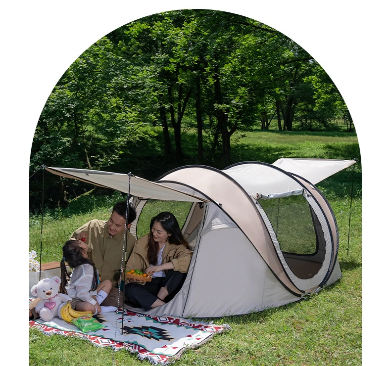 

YOUSKY Fully Automatic Outdoor Multi Person Camping Quick Open Outdoor Tent Family Camping Tent 3-4 Person Tent
