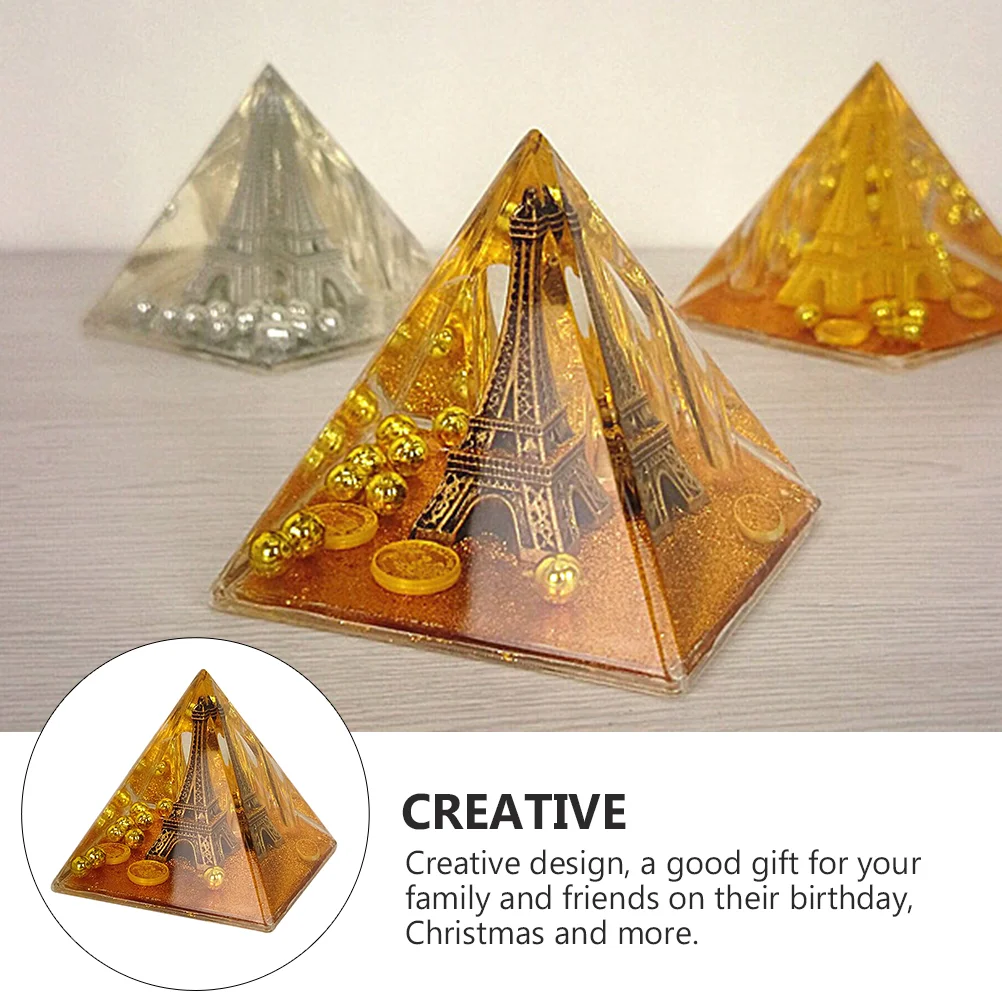 Настольная подставка для ручек с рисунком Эйфелевой птицы (бронза)