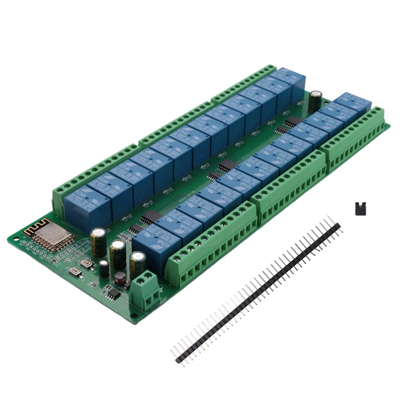 Источник питания постоянного тока ESP8266 WIFI 24-канальный релейный модуль 12 В ESP-12F