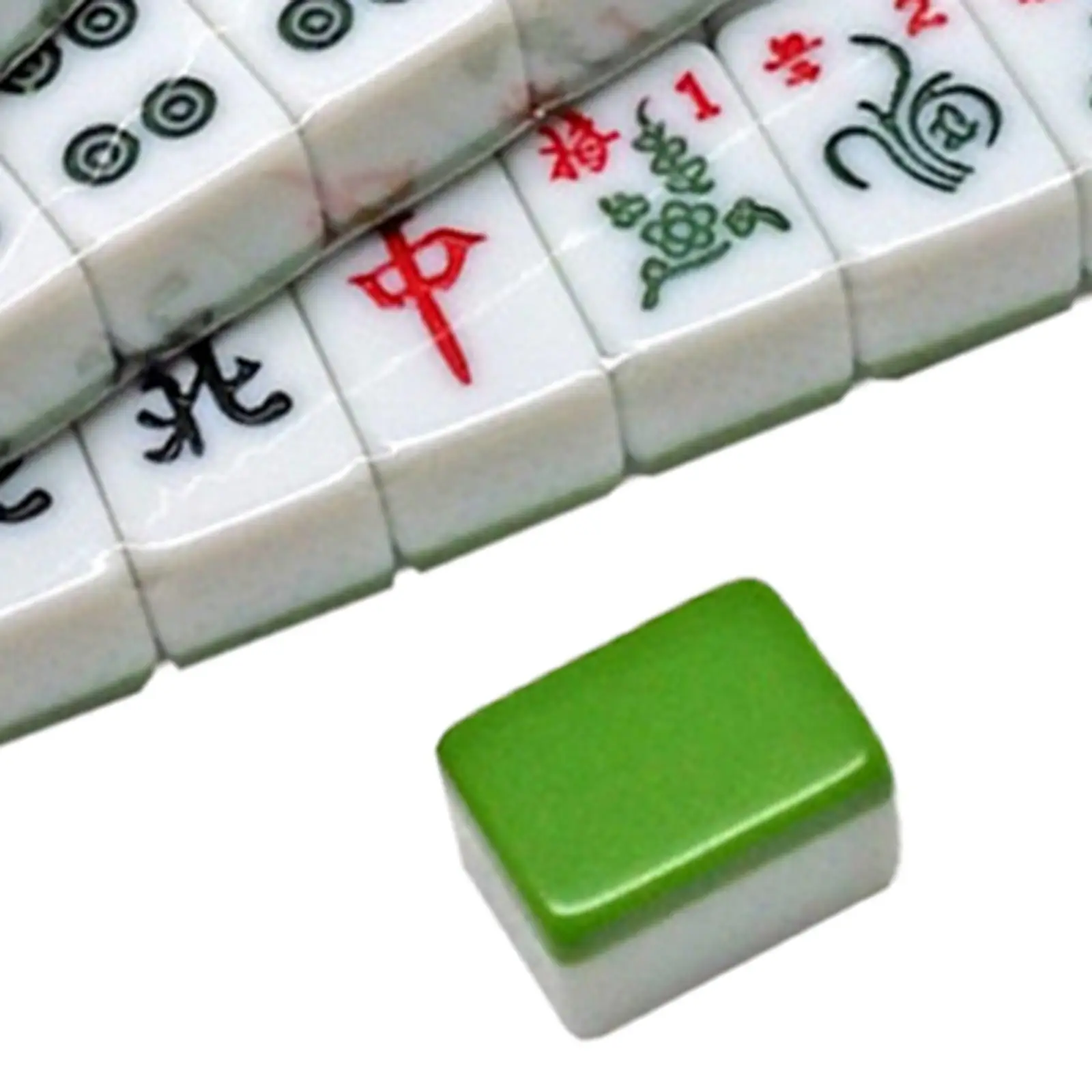 

Travel Mahjong 144 Tiles Mahjong Board Game Lightweight for Family Game White