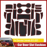 door groove mat for chevrolet colorado s10 hsv sportscat rg 20152021 auto slot hole pad rubber coaster car sticker accessories