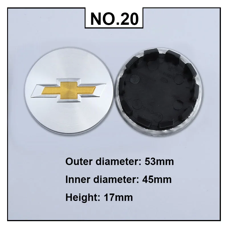 

Для Chevrolet MALIBU XL AVEO CAPTIVA CRUZE IMPALA LACETTI Sail SILVERADO 53 мм 60 мм колпаки центральной ступицы колес автомобиля