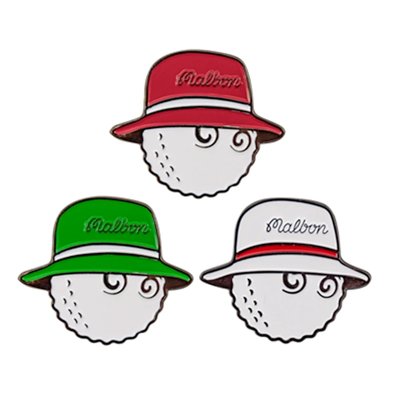 3-Pack Golf Markers Plus Magnetic Korean Style Golf Cap Clip Golf Markers