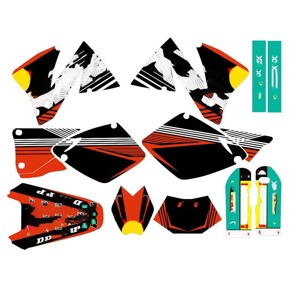 

Full Graphics Decals Stickers Custom Number Name For KTM EXC 125 200 250 300 380 400 520 1998 1999 2000 2003