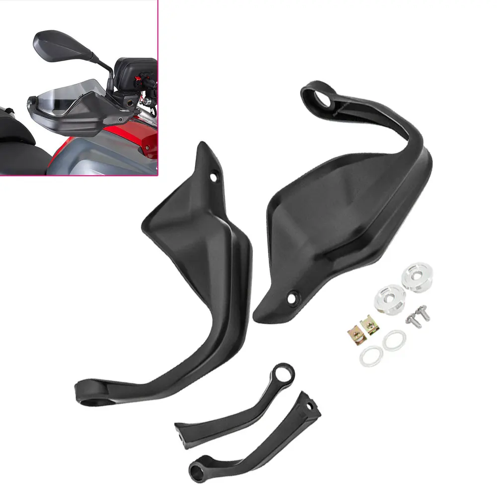 

Protector Bracket Hand Guard ABS Plastic Black Brand New High Quality High Strength Protect Both Side Of Handlebar