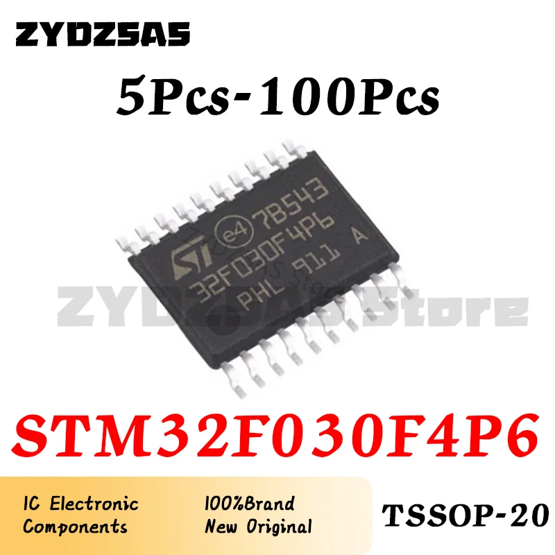 5Pcs-100Pcs STM32F030F4P6 STM32F030 STM32F STM32 STM IC Chip TSSOP-20