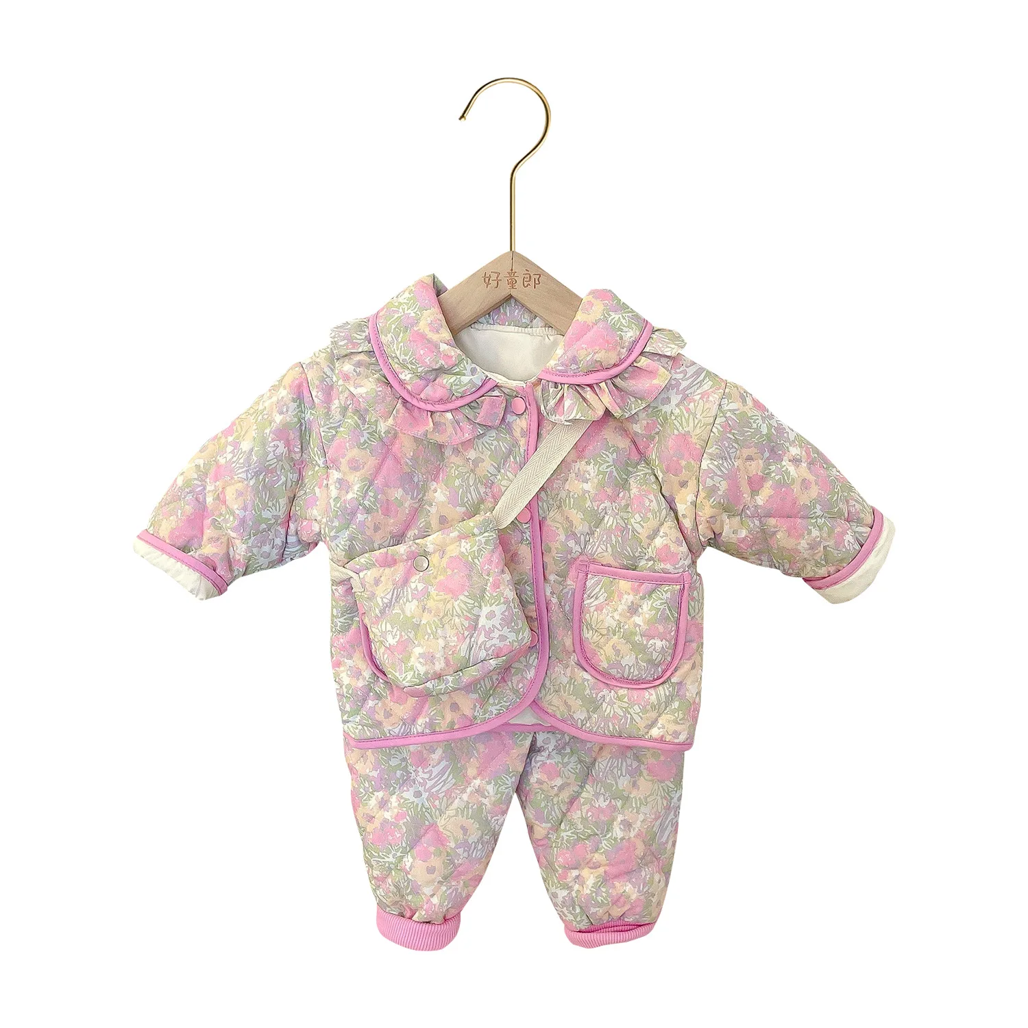 Criscky Spring Autumn Children Clothing Suit Baby Boys Girls Clothes Kids Jacket Pants 2Pcs/Sets Fahion Toddler Down Set