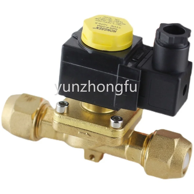 

Cassette Refrigerant Solenoid Valve Cold Storage Electromagnetic Two-Port Valve Air Conditioning Refrigeration Accessories