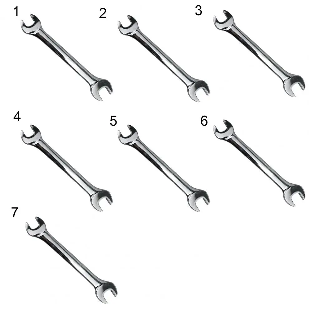 6-15mm Dual Open Head Wrench Chrome Plated Carbon Steel Double End Spanner Mirror Polished Auto Repair Hand Tools |