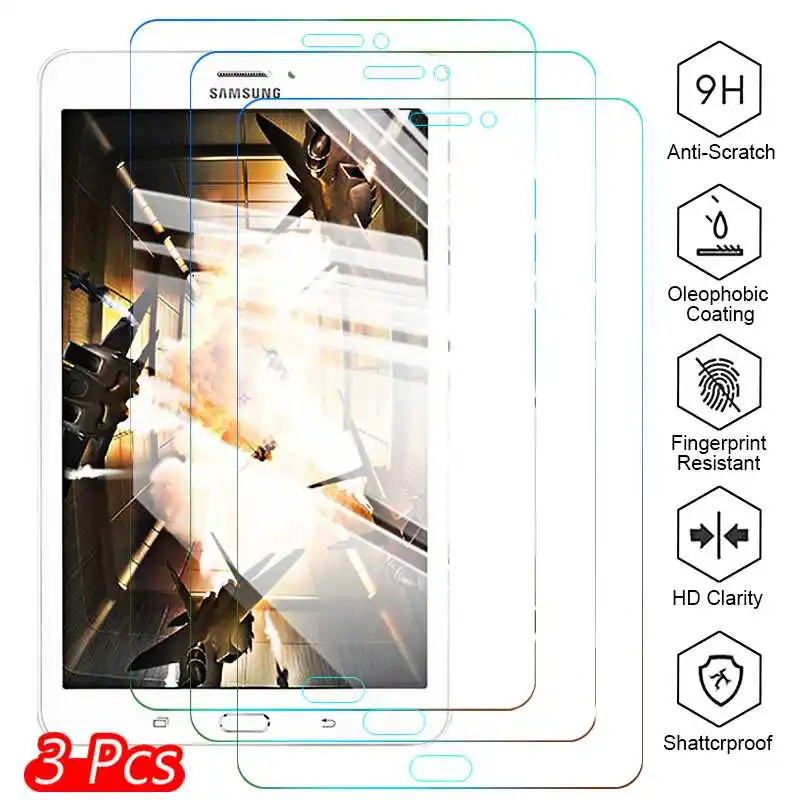 

3Pcs 9H Full Tempered Glass For Samsung Galaxy Tab E 8.0 T375 T377 Screen Protector