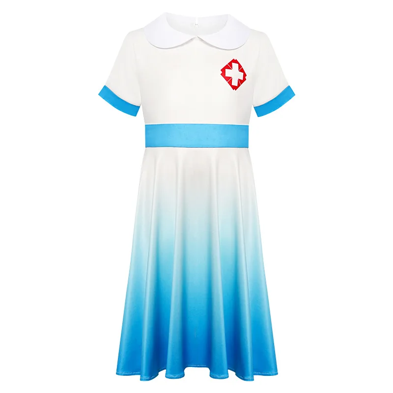 

Детская шапка медсестры для косплея на Хэллоуин с доктором, платье для противоэпидемических танцев и выступлений, милая форма с принтом для...