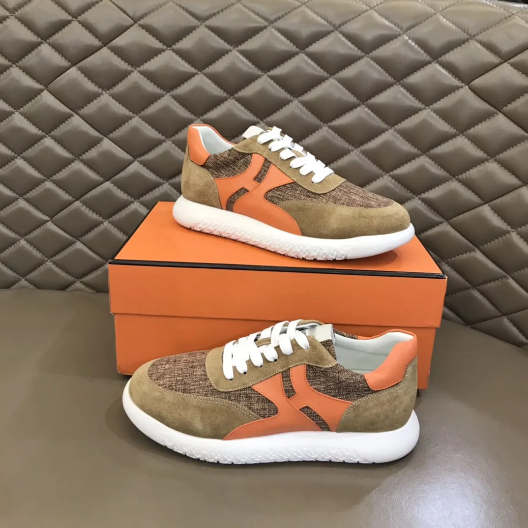 

2023 New Men's Casual Sneakers Modern Sports Panels Upper Leather Low-Top Lace-up Men's Shoes