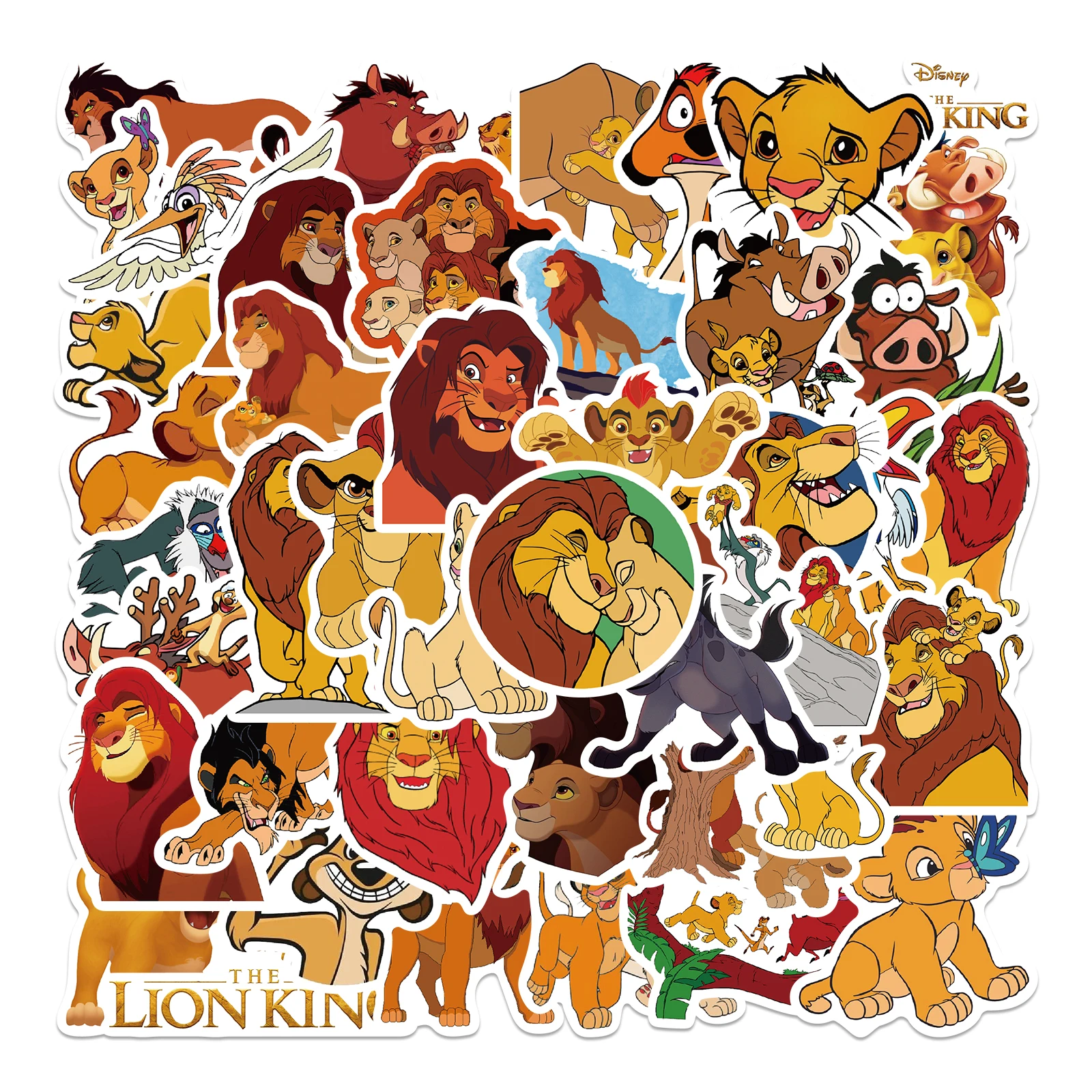 

Стикер «Король Лев» из мультфильма Диснея, 10/25/50 шт.